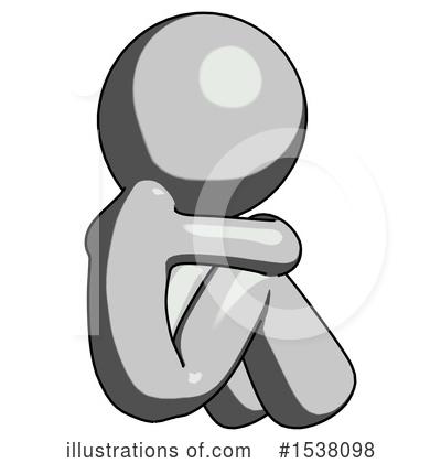Royalty-Free (RF) Gray Design Mascot Clipart Illustration by Leo Blanchette - Stock Sample #1538098
