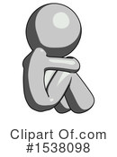 Gray Design Mascot Clipart #1538098 by Leo Blanchette
