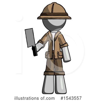 Royalty-Free (RF) Gray Design Mascot Clipart Illustration by Leo Blanchette - Stock Sample #1543557