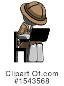 Gray Design Mascot Clipart #1543568 by Leo Blanchette