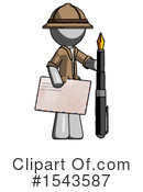 Gray Design Mascot Clipart #1543587 by Leo Blanchette
