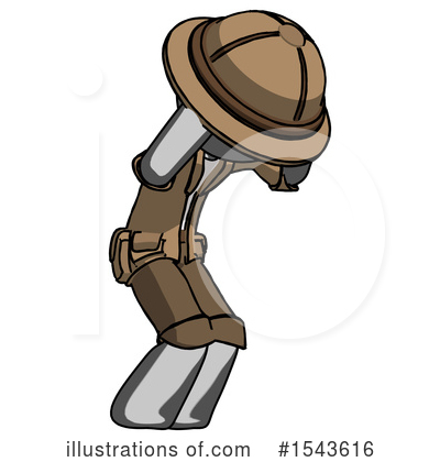 Royalty-Free (RF) Gray Design Mascot Clipart Illustration by Leo Blanchette - Stock Sample #1543616