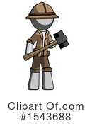 Gray Design Mascot Clipart #1543688 by Leo Blanchette