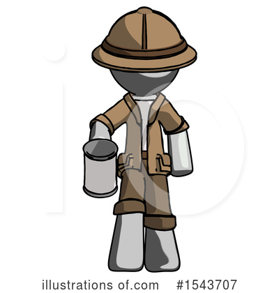 Royalty-Free (RF) Gray Design Mascot Clipart Illustration by Leo Blanchette - Stock Sample #1543707