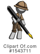 Gray Design Mascot Clipart #1543711 by Leo Blanchette