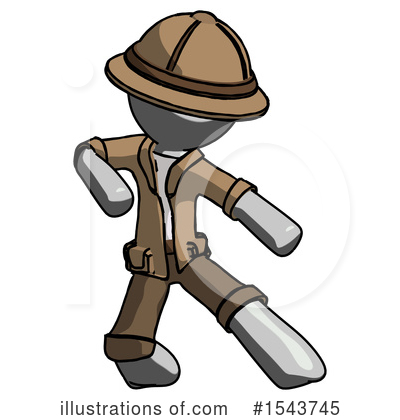 Royalty-Free (RF) Gray Design Mascot Clipart Illustration by Leo Blanchette - Stock Sample #1543745