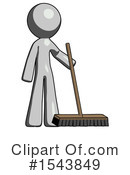 Gray Design Mascot Clipart #1543849 by Leo Blanchette