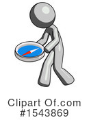 Gray Design Mascot Clipart #1543869 by Leo Blanchette