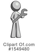 Gray Design Mascot Clipart #1549480 by Leo Blanchette