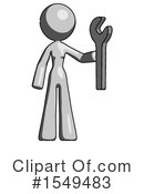 Gray Design Mascot Clipart #1549483 by Leo Blanchette