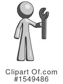 Gray Design Mascot Clipart #1549486 by Leo Blanchette