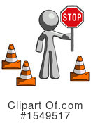 Gray Design Mascot Clipart #1549517 by Leo Blanchette
