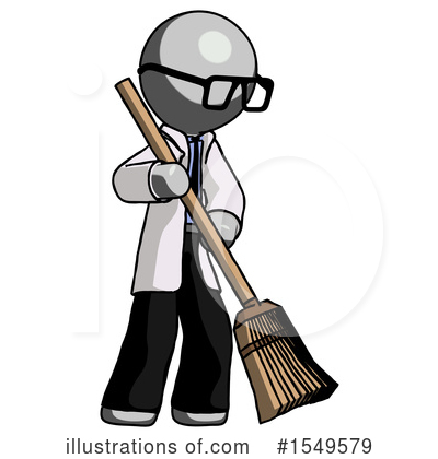 Royalty-Free (RF) Gray Design Mascot Clipart Illustration by Leo Blanchette - Stock Sample #1549579