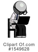Gray Design Mascot Clipart #1549628 by Leo Blanchette