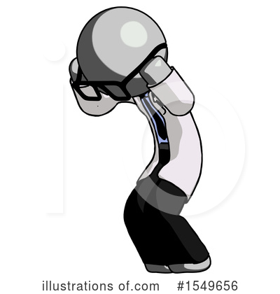 Royalty-Free (RF) Gray Design Mascot Clipart Illustration by Leo Blanchette - Stock Sample #1549656