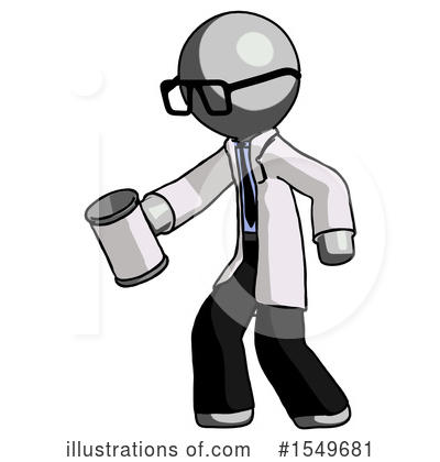 Royalty-Free (RF) Gray Design Mascot Clipart Illustration by Leo Blanchette - Stock Sample #1549681