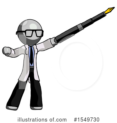 Royalty-Free (RF) Gray Design Mascot Clipart Illustration by Leo Blanchette - Stock Sample #1549730
