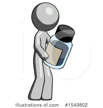 Royalty-Free (RF) Gray Design Mascot Clipart Illustration by Leo Blanchette - Stock Sample #1549802
