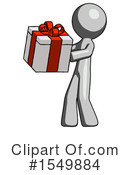 Gray Design Mascot Clipart #1549884 by Leo Blanchette