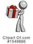 Gray Design Mascot Clipart #1549886 by Leo Blanchette