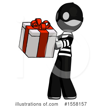 Royalty-Free (RF) Gray Design Mascot Clipart Illustration by Leo Blanchette - Stock Sample #1558157