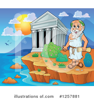 Royalty-Free (RF) Greece Clipart Illustration by visekart - Stock Sample #1257881
