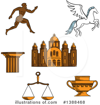 Royalty-Free (RF) Greek Clipart Illustration by Vector Tradition SM - Stock Sample #1388468