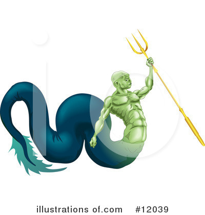 Poseidon Clipart #12039 by AtStockIllustration