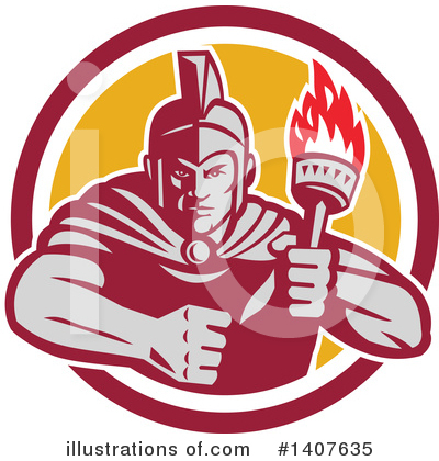 Gladiator Clipart #1407635 by patrimonio