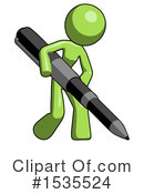 Green Design Mascot Clipart #1535524 by Leo Blanchette