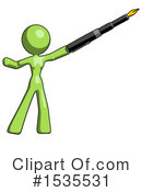 Green Design Mascot Clipart #1535531 by Leo Blanchette