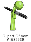 Green Design Mascot Clipart #1535539 by Leo Blanchette