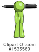 Green Design Mascot Clipart #1535569 by Leo Blanchette
