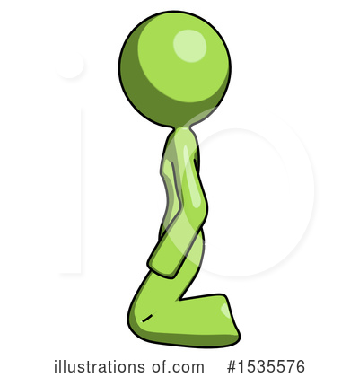 Royalty-Free (RF) Green Design Mascot Clipart Illustration by Leo Blanchette - Stock Sample #1535576