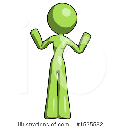 Royalty-Free (RF) Green Design Mascot Clipart Illustration by Leo Blanchette - Stock Sample #1535582