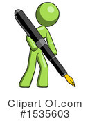 Green Design Mascot Clipart #1535603 by Leo Blanchette