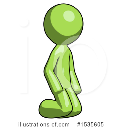 Royalty-Free (RF) Green Design Mascot Clipart Illustration by Leo Blanchette - Stock Sample #1535605