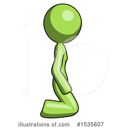 Royalty-Free (RF) Green Design Mascot Clipart Illustration by Leo Blanchette - Stock Sample #1535607