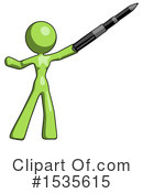 Green Design Mascot Clipart #1535615 by Leo Blanchette