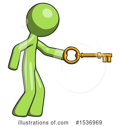 Royalty-Free (RF) Green Design Mascot Clipart Illustration by Leo Blanchette - Stock Sample #1536969
