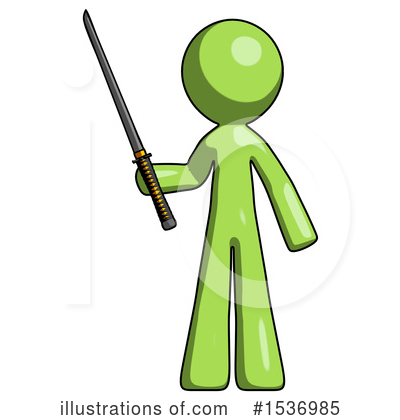 Royalty-Free (RF) Green Design Mascot Clipart Illustration by Leo Blanchette - Stock Sample #1536985
