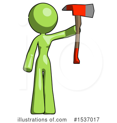 Royalty-Free (RF) Green Design Mascot Clipart Illustration by Leo Blanchette - Stock Sample #1537017