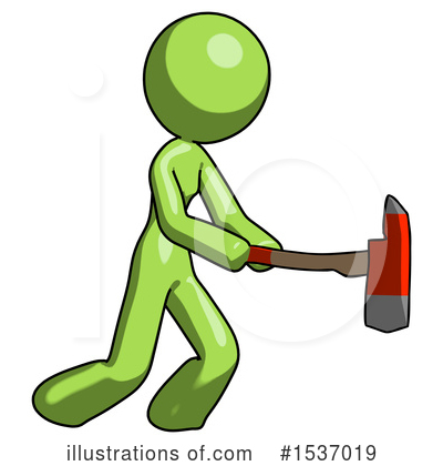 Royalty-Free (RF) Green Design Mascot Clipart Illustration by Leo Blanchette - Stock Sample #1537019