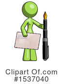 Green Design Mascot Clipart #1537040 by Leo Blanchette
