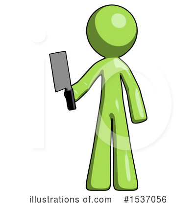 Royalty-Free (RF) Green Design Mascot Clipart Illustration by Leo Blanchette - Stock Sample #1537056