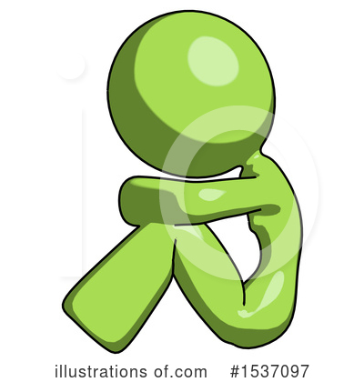 Royalty-Free (RF) Green Design Mascot Clipart Illustration by Leo Blanchette - Stock Sample #1537097