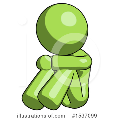 Royalty-Free (RF) Green Design Mascot Clipart Illustration by Leo Blanchette - Stock Sample #1537099