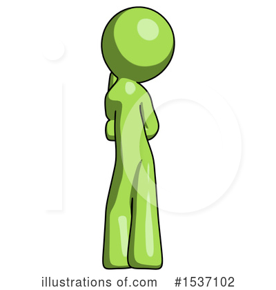 Royalty-Free (RF) Green Design Mascot Clipart Illustration by Leo Blanchette - Stock Sample #1537102