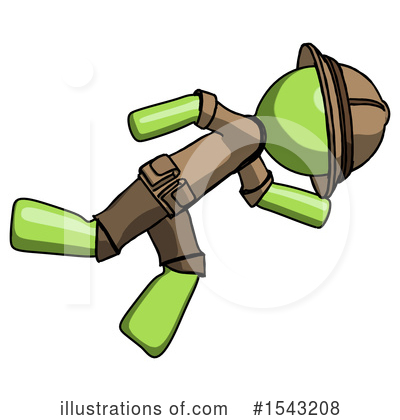 Royalty-Free (RF) Green Design Mascot Clipart Illustration by Leo Blanchette - Stock Sample #1543208