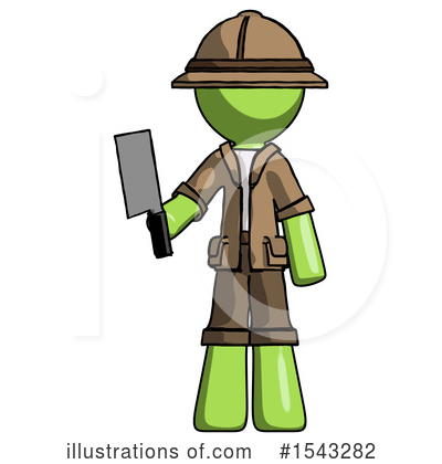 Royalty-Free (RF) Green Design Mascot Clipart Illustration by Leo Blanchette - Stock Sample #1543282